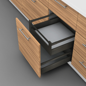 Продольный релинг (верхний) L-270 TANDEMBOX черный
